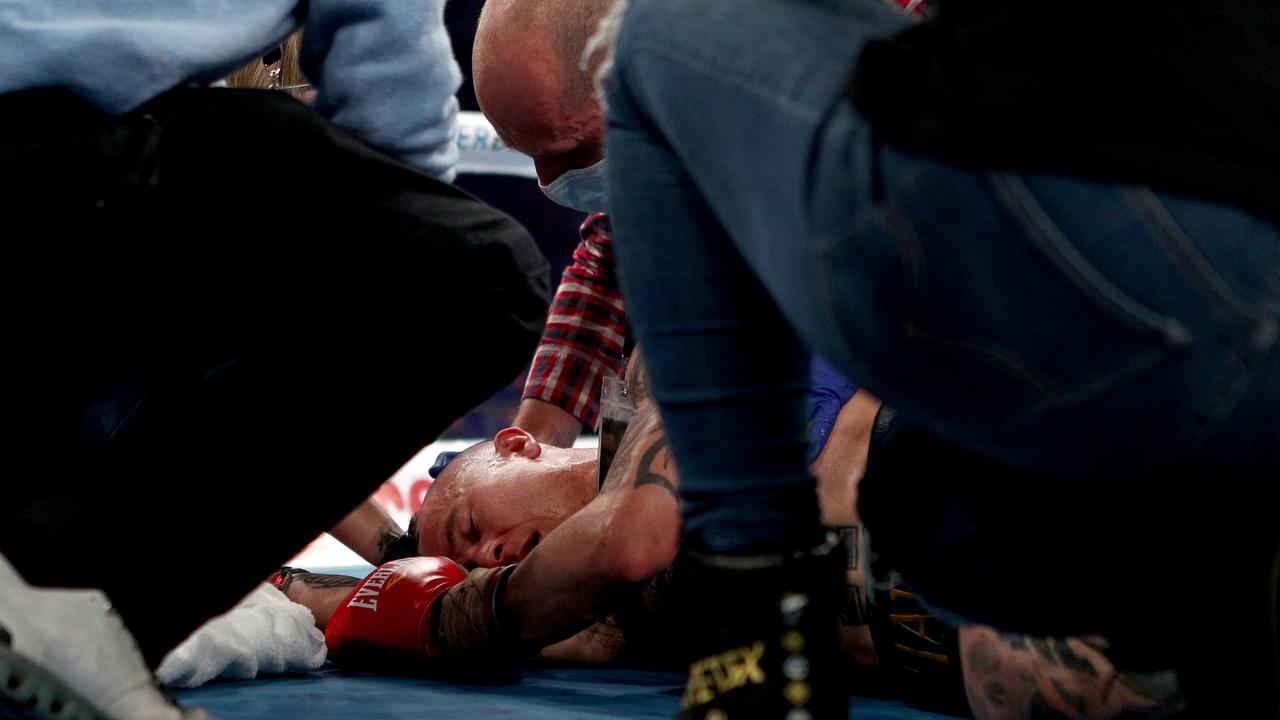 Lee Fook was sent to sleep in a sickening KO. Credit: Shane Myers ©No Limit 2021