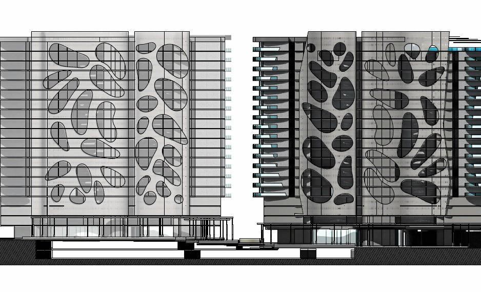 SKYSCRAPER PLANS: Details of the proposed skyscraper development in Urangan. Picture: Contributed