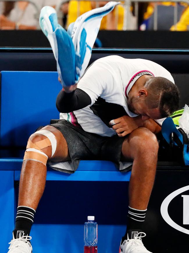 Kyrgios was defeated by Milos Raonic.