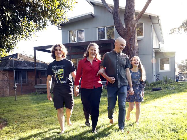 The design of the house was influenced by the presence of the mature tree which was already occupying the block. Picture: Sam Ruttyn