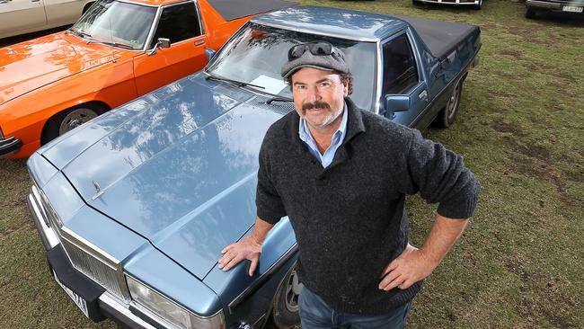 Vintage Holden Ute gettogether, Mathoura, NSW, crop farmer  Paul Oxbrow from Rupanyup, with his 1983 Kingswood, #0427855123,   Picture Yuri Kouzmin