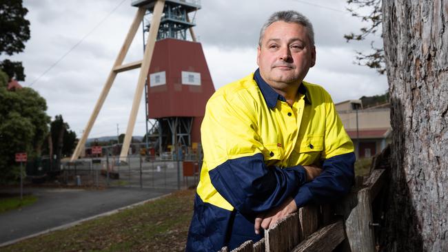 Brant Webb is one of the miners who was trapped underground in the Beaconsfield gold mine collapse in 2006. Picture: Peter Mathew