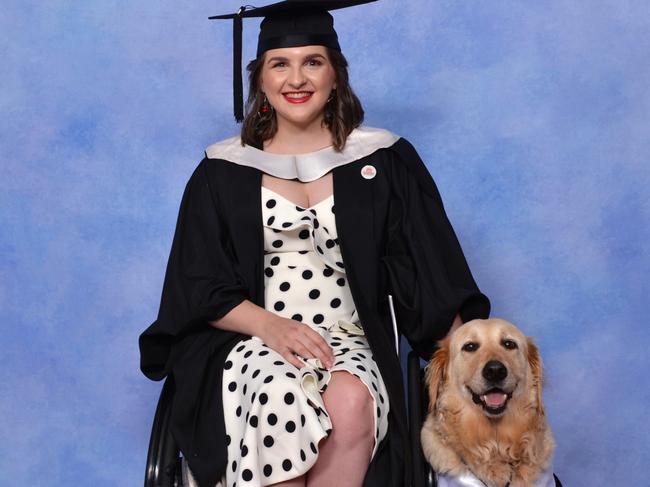 Erin Condrin and Lacey from Canine Helpers. Photo: Supplied