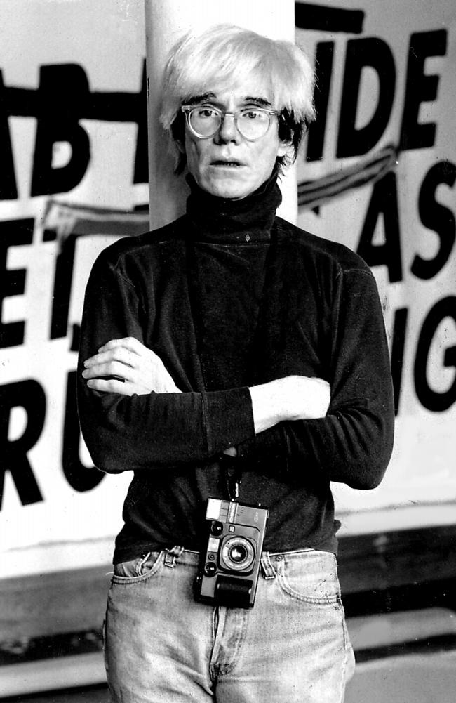 Andy Warhol shortly before his death in 1987.