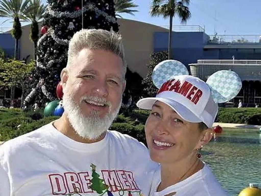 Wes Pruitt, 56, and Jessica Pruitt, 42, at Disney World in Orlando, Florida. Picture: SWNS