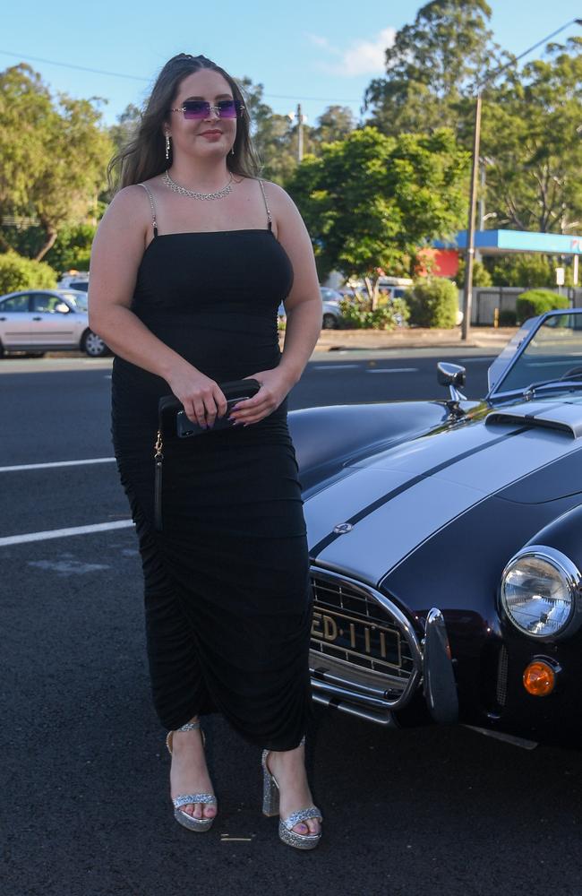 Taneisha Duroux arrives for the Kadina High formal.