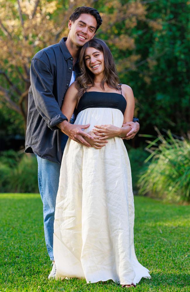 The Wiggles star John Pearce and his wife Jessie at home in Rozelle. Picture: Justin Lloyd.