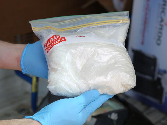 The drug ice can fetch an estimated $1m per kilogram on the streets.