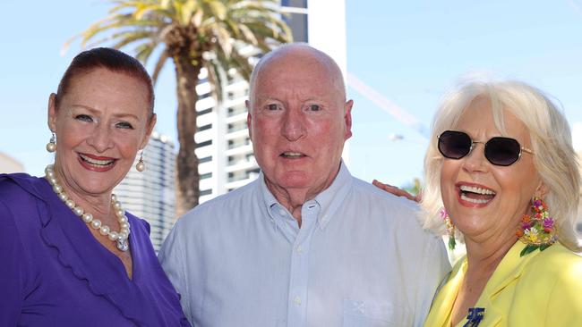 Margo Mott, Ray Meagher and Dianne Cant at the Star Studded Lunch at Shuck Restaurant on Tedder Avenue for Gold Coast at Large. Picture, Portia Large.