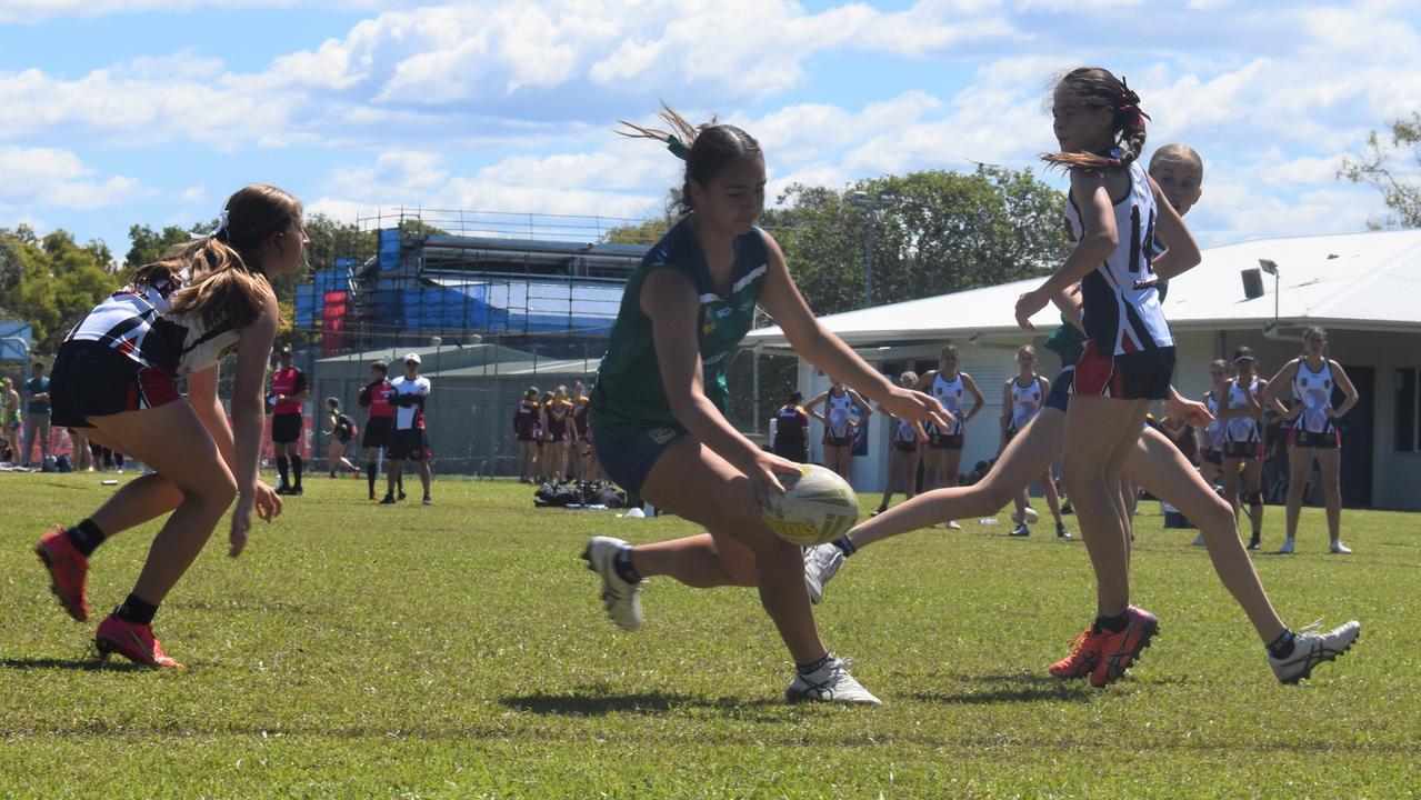 U14 Girls Brisbane Cobras vs Sydney Scorpions at the National Youth Touch Football Championships, Kawana 2022. Picture: Eddie Franklin