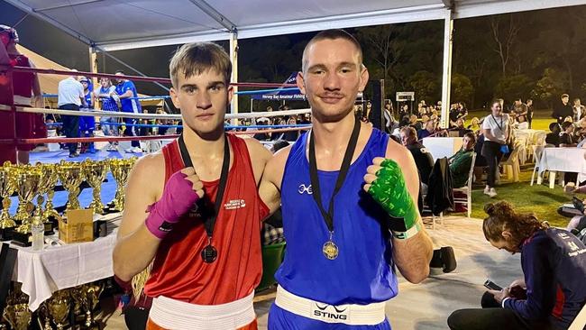 Judd Alderton had an exhibition fight at the Hervey Bay fights