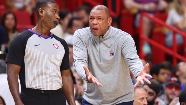 Head coach Doc Rivers. Photo by Michael Reaves/Getty Images.