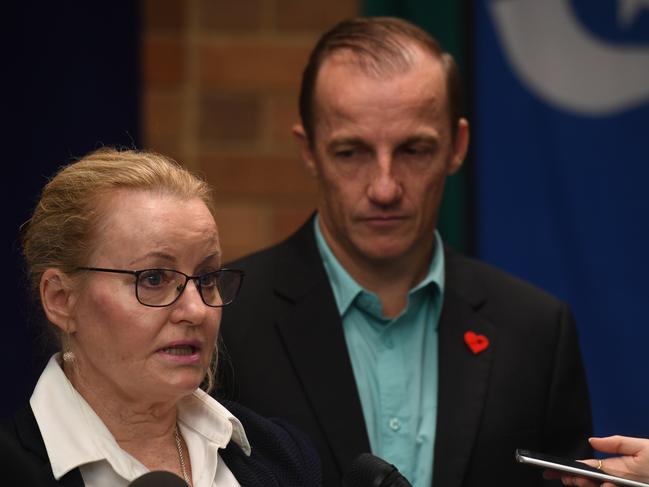 Newly appointed general manager for Lismore City Council, Shelley Oldham, with Lismore mayor Isaac Smith after announcing a A MULTI-MILLION dollar black hole in Lismore City Council's budget.