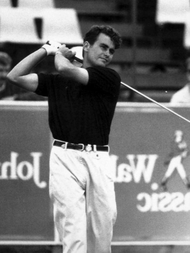 Mark Allen in his professional golfing days.