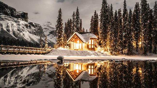 Emerald Lake in British Columbia, Canada.