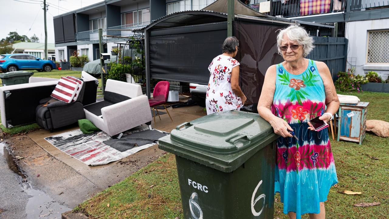 Pamela Truscott at her home in McKean Road Hervey Bay, has been devastated by the flooding. Photo Paul Beutel