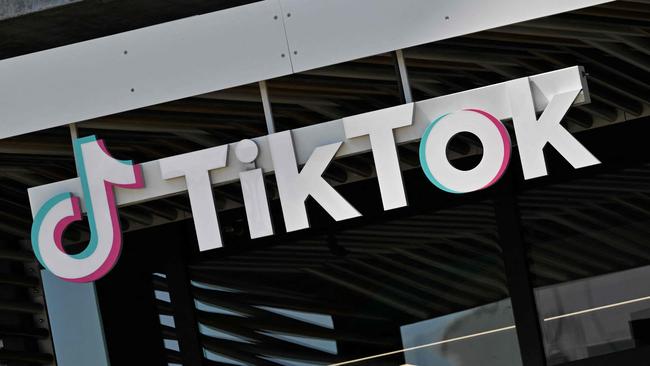 TikTok is one of several social media platforms arguing against a ban for children under 16. Picture: AFP