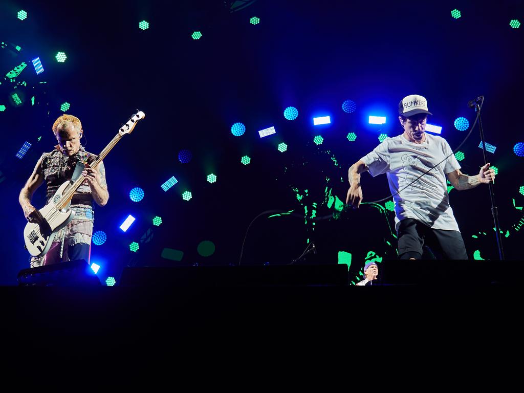 Red Hot Chili Peppers performing in 2019. Picture: Matt Loxton