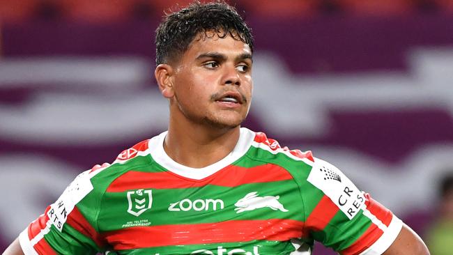 Latrell Mitchell has apologised on social media. Picture: Darren England/AAP