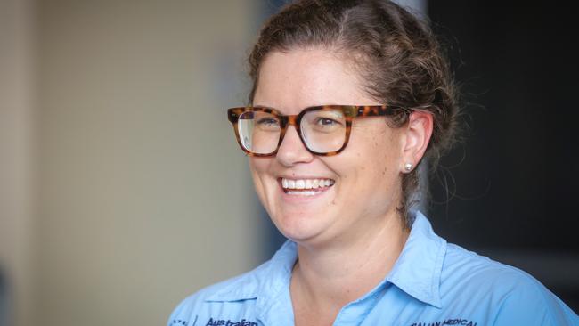 Nurse Erica Bleakley among the first front line workers and health staff to receive the Pfizer jab. Picture Glenn Campbell