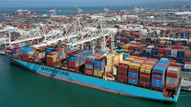 Shipping containers costs have risen more than 300 per cent in the last year, with steeper prices crunching retailer profit margins. Picture: AFP