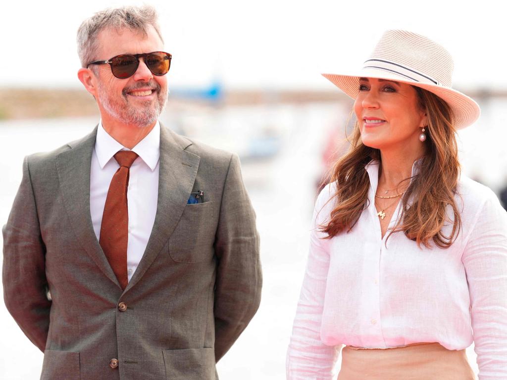 The couple visited the Baltic Sea island of AEroe. Picture: AFP