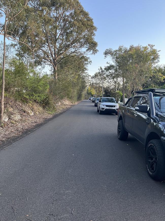 Bradfield Rd residents say the lack of footpaths forces some pedestrians onto the roadway.