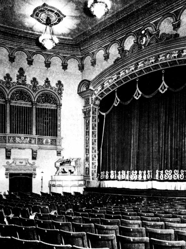 An old picture of the interior of the Roxy Theatre in Parramatta.