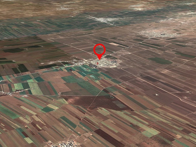 The fields surrounding Dabiq, looking towards the hills in the west. This is supposed to be the site of the start of the final clash between Islam and Christianity.