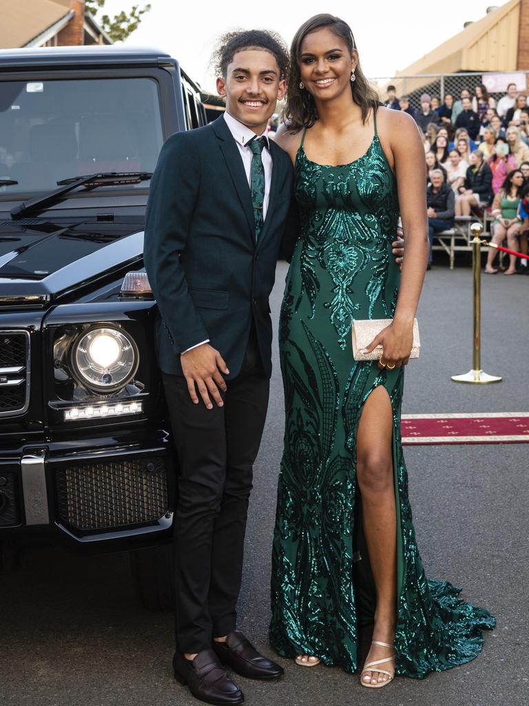 Girra Watson partners graduate Christine Watson at Concordia Lutheran College valedictory dinner red carpet arrivals at Redlands campus, Friday, September 16, 2022. Picture: Kevin Farmer