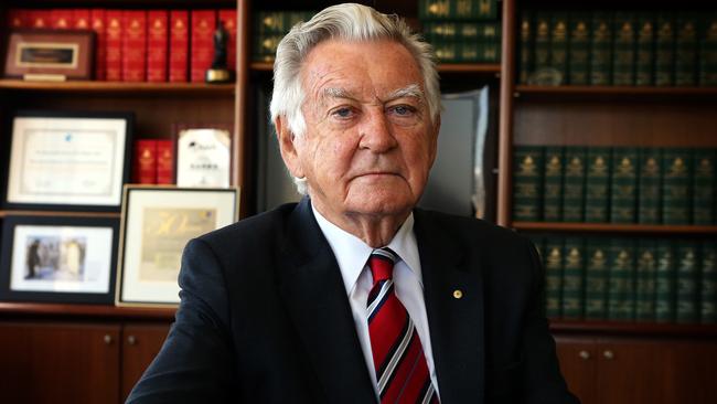 Former prime minister Bob Hawke. Picture: James Croucher