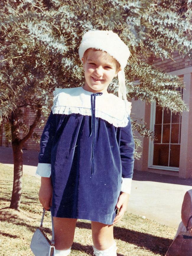 A young Katarina Carroll, then Bosnjak, who grew up on a tobacco farm on the Atherton Tableland.