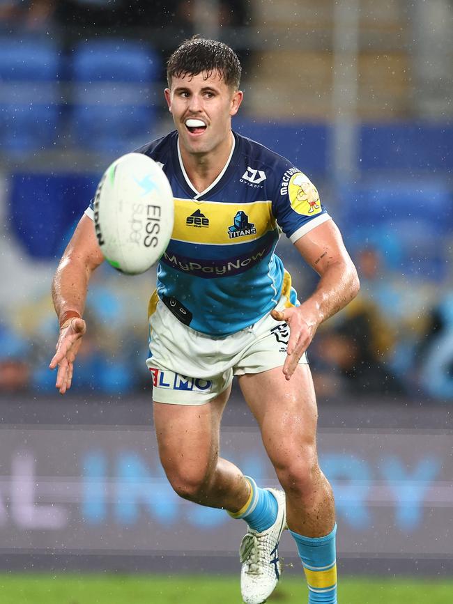 The Titans’ Toby Sexton was quick to chip in $1500. Picture: Getty