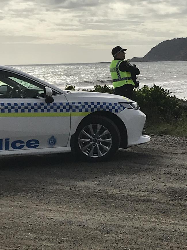 Drones were used in the hunt for two men at South Burnie Beach after multiple police evade incidents early this morning.