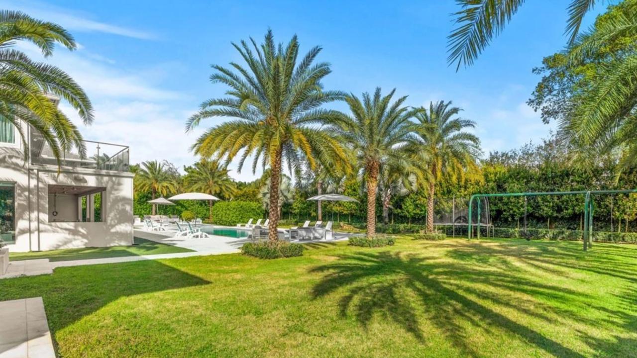 The expansive lawn in the new Florida property. Picture: Signature One Luxury Estates Llc via New York Post