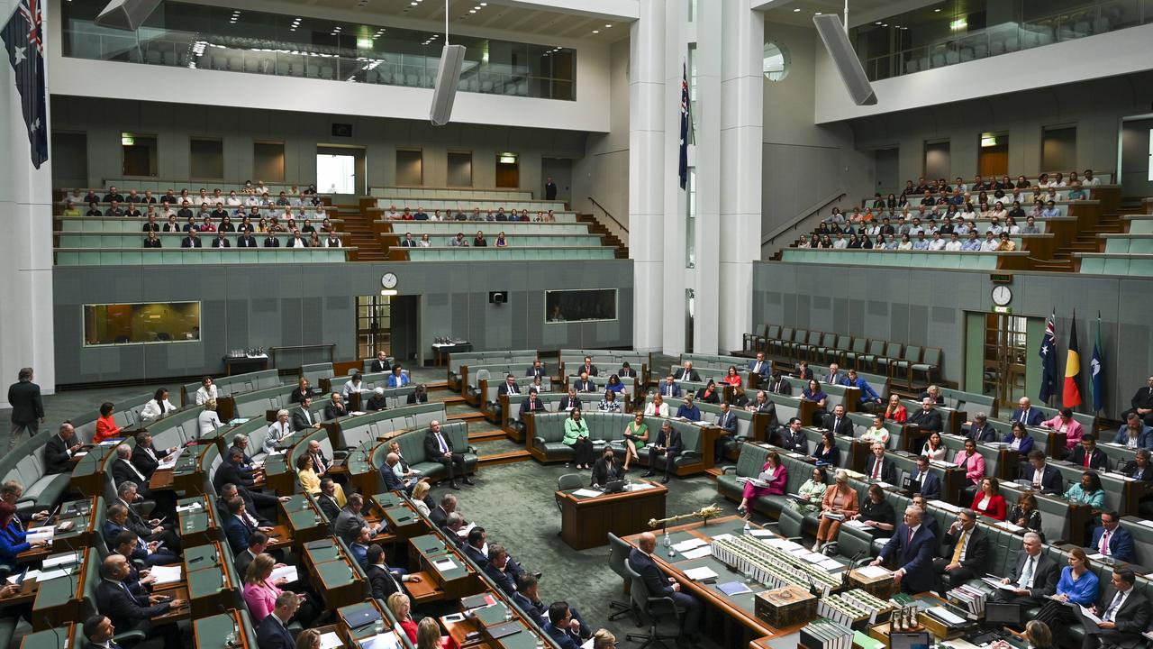 Question Time on Wednesday was dominated by questions on tax cuts. Picture: NCA NewsWire / Martin Ollman