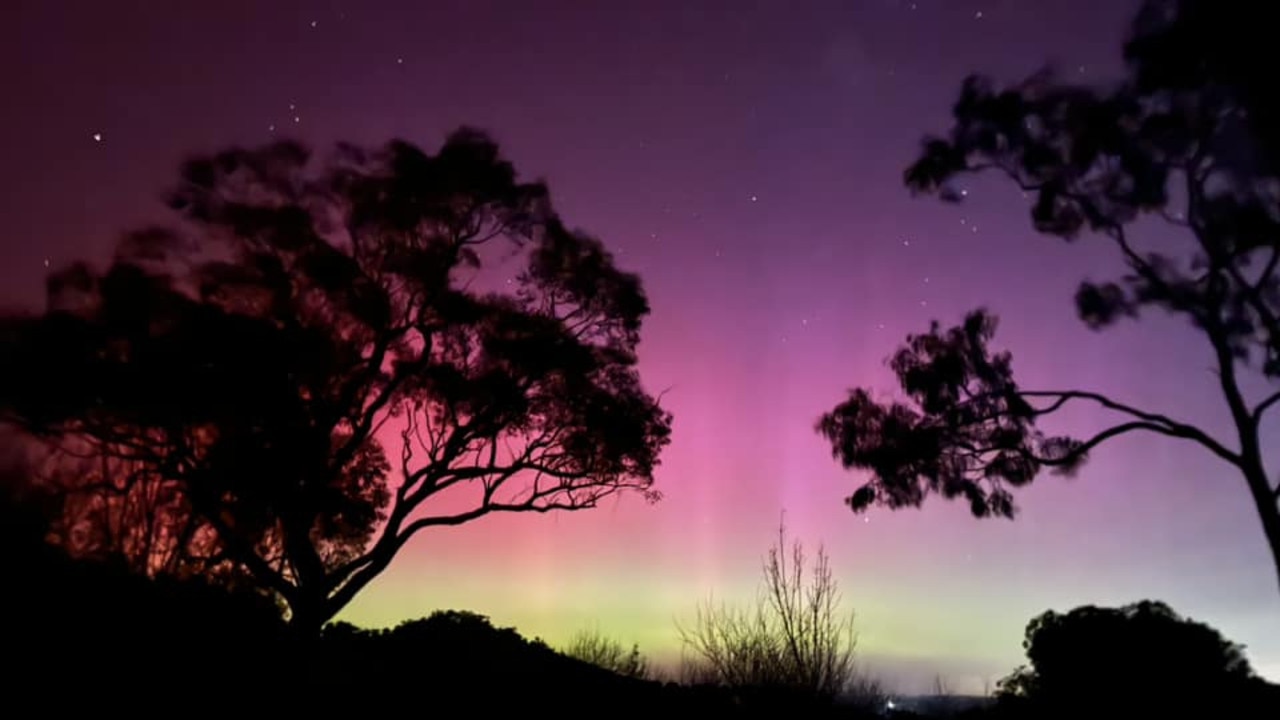 Aurora australis over South Australia in May. Picture: Sally Carpenter.