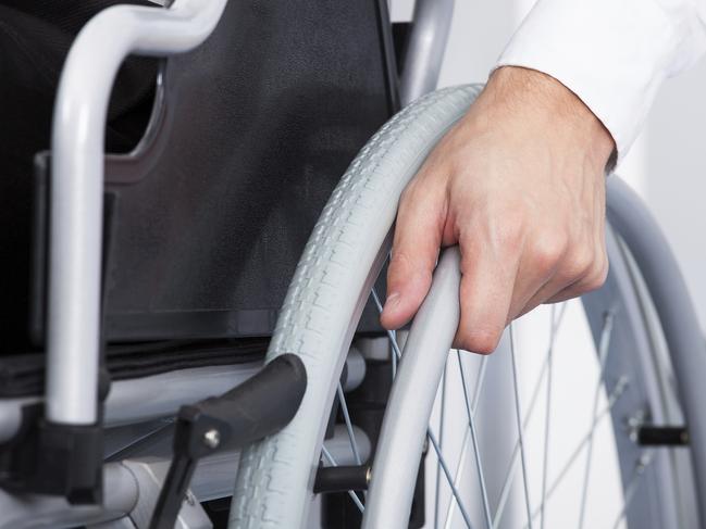 Businessman On Wheelchair, Wheelchair, Disability, Physical Impairment, Office, Accessibility, People, Spine, Close-Up, Indoors, One Person, Business, Businessman, Chair, Injured, Insurance, Occupation, Wheel, 'at' Symbol, Adult, Adults Only, All Shirts, Background, Backgrounds, Body Care, Business Person, Close To, Comfortable, Communication, Computer, Concepts, Concepts & Topics, Corporate Business, Desk, Equipment, Expertise, Flooring, Healthcare And Medicine, Holding, Horizontal, Human Bone, Illness, Insurance, Males, Manual Worker, Men, Office Chair, One Man Only, Only Men, Photography, Recovery, Shirt, Side View, Sitting, Technology, Touching, generic, thinkstock