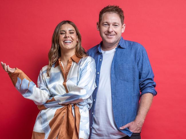 Lauren Phillips and Jason Hawkins won the ratings race for FM radio in Melbourne. Picture: Jake Nowakowski