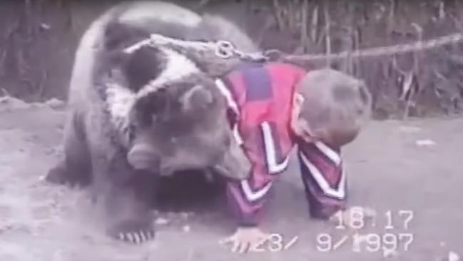 Nurmagomedov wrestles a bear as a boy. Righto.