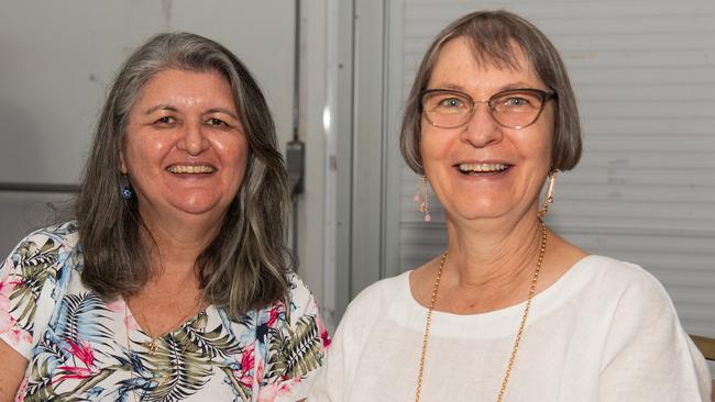 Debbie Rowe and Meghan Williams at the October Business Month 2023 in Mindil Beach Casino Resort, Darwin. Picture: Pema Tamang Pakhrin