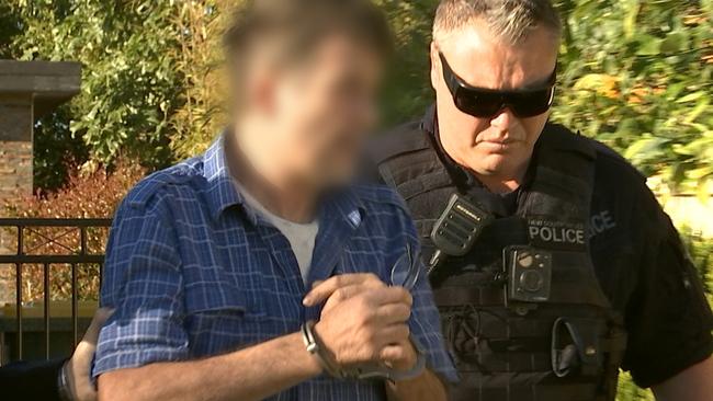 David Bagster was arrested at his Kiama home last year. Picture: NSW Police Force