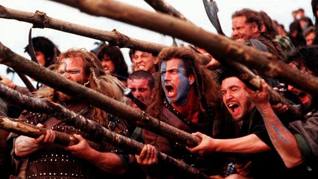 Mel Gibson’s classic Braveheart is on the box tonight.