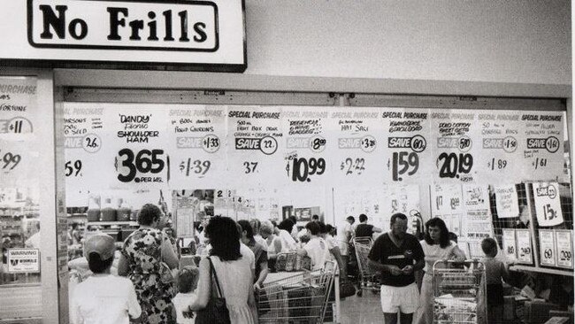 Franklins supermarket at Caneland Shopping Centre. Picture: "Mackay 1988 – A bicentennial Portrait" published by Mackay District Canegrowers Executive.