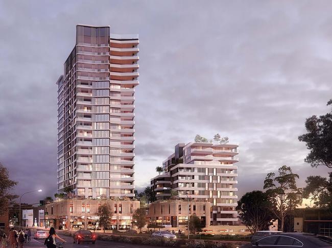 Lyon Group Australia have revealed a development application for a 21-storey high-rise residential tower dubbed West Side Gateway in Hornsby.