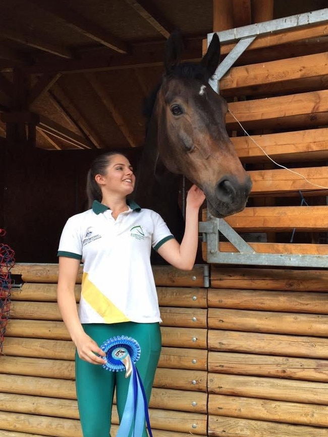 The local community sponsored Cr Vandepeear to help her travel to France to compete. Picture: Supplied
