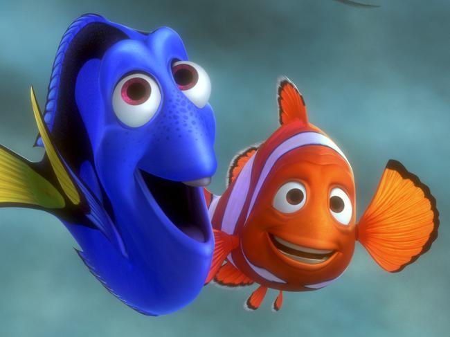 This image provided by Pixar Animation Studios shows a scene from the Disney 2003 animated classic film, "Finding Nemo," featuring characters Dory, left, and Marlin. The story of a clownfish who is encouraged by an energetic but short-minded friend to "just keep swimming" in the search for his son is being told in Navajo. The Navajo Nation Museum announced this week that it's teaming up with Walt Disney Studios to dub the movie "Finding Nemo" in Navajo. Museum director Manuelito Wheeler says he's hopeful the film's tale of perseverance catches on with Navajos wanting to learn their language." (AP Photo/Pixar Animation Studios)