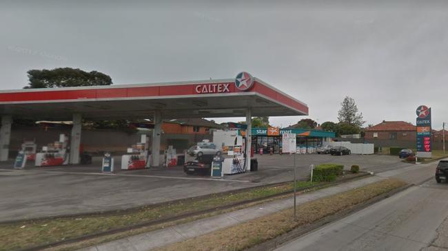 Jamie Hooper was arrested by police at this service station on Duncan St, Punchbowl. Picture: Google maps