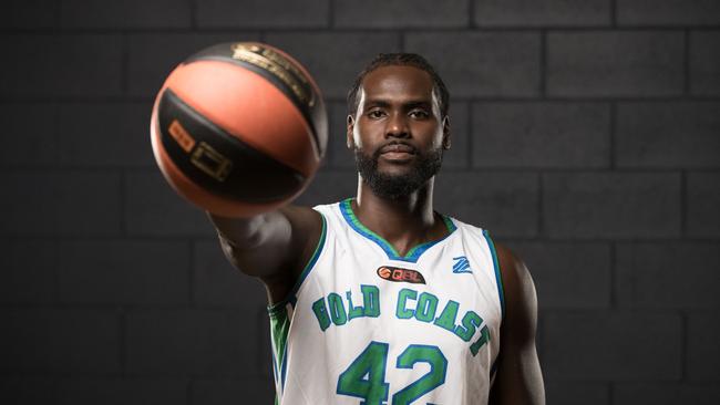 Gold Coast Rollers player TJ Diop. Picture: LUKE MARSDEN