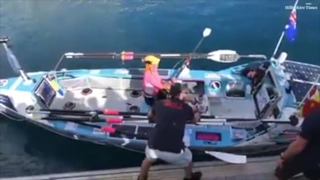 Michelle Lee rows into the history books with 4700km row